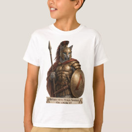 Camiseta Gato Espartano Azul Russo