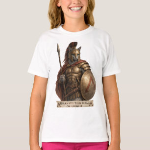 Camiseta Gato Espartano Azul Russo