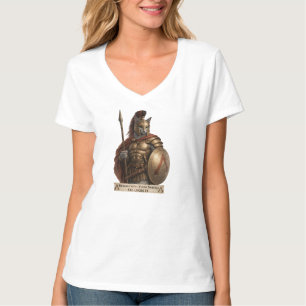 Camiseta Gato Espartano Azul Russo