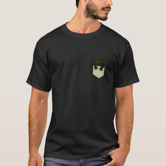 Camiseta Gato Espiando da Bolsa Kitty Gatinho Garras Engraç