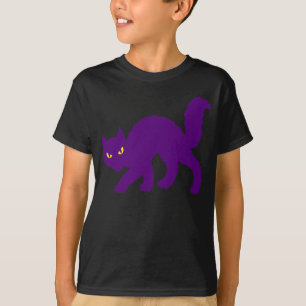 Camiseta Gato Espiritual Assustador de Halloween Mau