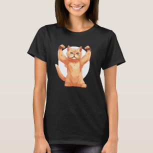 Camiseta Gato Esportivo Fofo para Fãs de Roupas de Animais