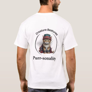 Camiseta Gato esquisito no Escócia Tartan Engraçado Sarca