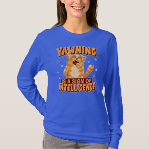 Camiseta Gato está sonolento bocejando gato cansado gatinho