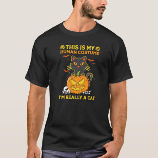 Camiseta Gato Este é meu Traje Humano