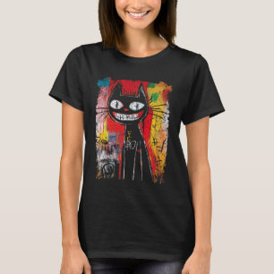 Camiseta Gato Estilo Pop Art 90s Grafite Masculino