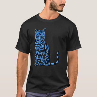 Camiseta Gato estilo retrô