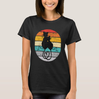 Camiseta Gato Estilo Retro Vintage Colorido