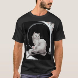 Camiseta gato estilo ukiyo