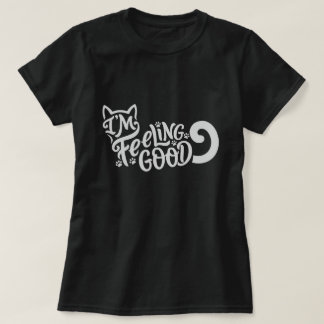 Camiseta Gato Estou Me Sentindo Bem