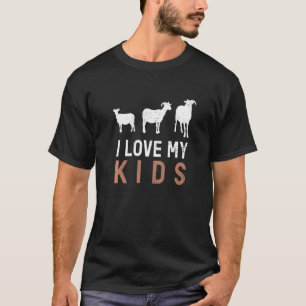 Camiseta Gato Eu Amo Meus Filhos Goat Goats Fazenda Farmer
