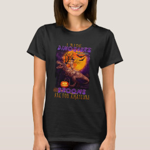 Camiseta Gato Eu Ando de Dinossauros Vassouras são para Ama