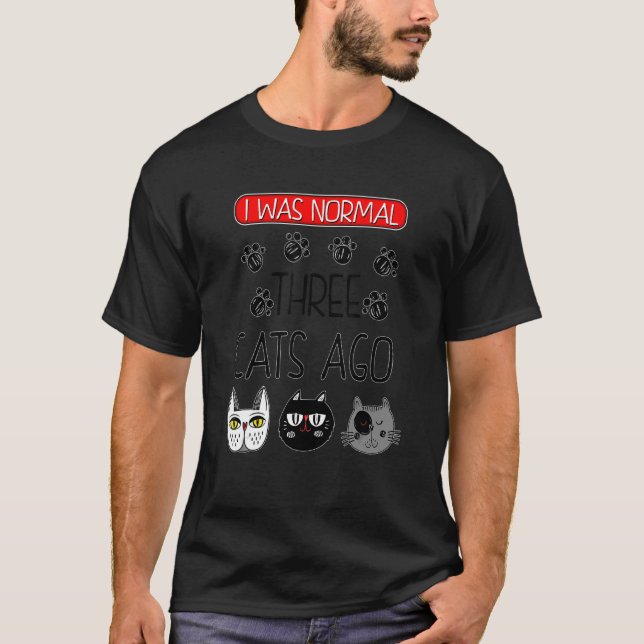 Camiseta Gato Eu Era Normal (Frente)