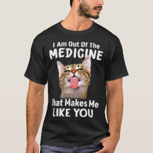Camiseta Gato Eu Estou Sem O Remédio Que Me Faz Te Gostar