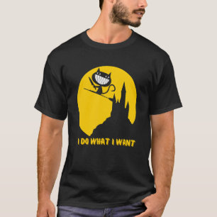 Camiseta Gato eu faço o que eu quero Gato Preto halloween G