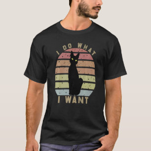 Camiseta Gato Eu Faço O Que Quero Fígados De Gato Para Gato