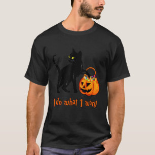 Camiseta Gato Eu Faço O Que Quero Sacola De Doces De Hallow