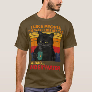 Camiseta Gato Eu Gosto De Pessoas Como Gosto Do Meu Chá Em 