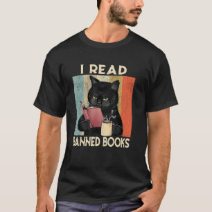Camiseta Gato Eu Leio Livros Proibidos Fofos Amantes de Liv