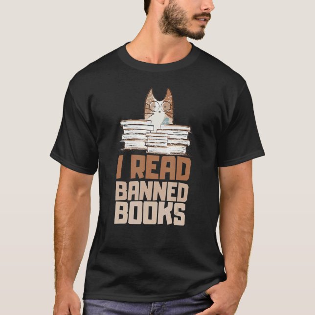 Camiseta Gato Eu Li Books Reader Bookworms Banidos (Frente)