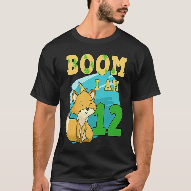 Camiseta Gato Explosão Tenho 12 (Frente)