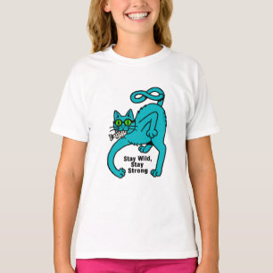 Camiseta Gato Expressivo Excêntrico