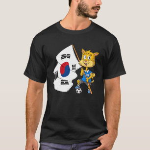 Camiseta gato fã da Coreia do Sul