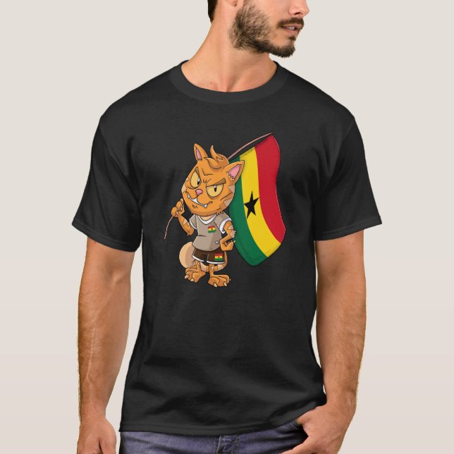 Camiseta Gato Fã do Gana (Frente)