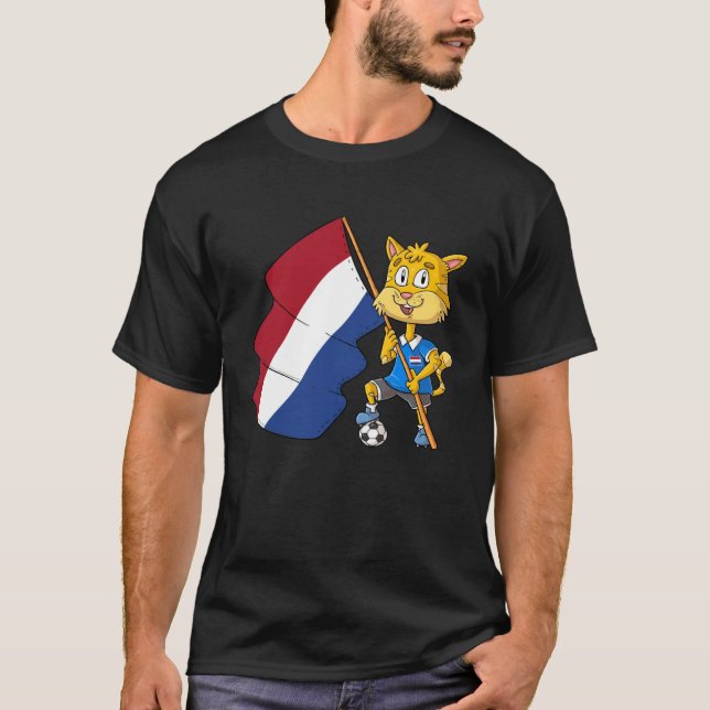 Camiseta gato fã holandês (Frente)