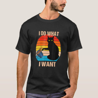 Camiseta Gato Faça O Que Eu Quero Gato Miau Gato Rebelde Re