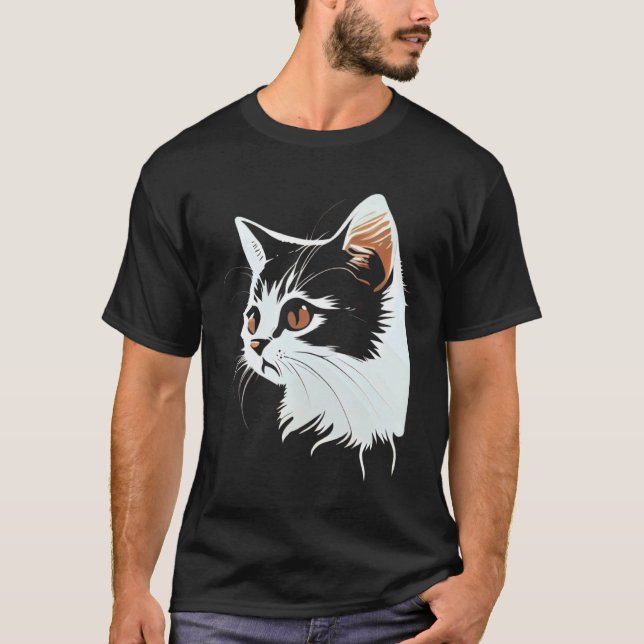 Camiseta Gato Face 2 (Frente)