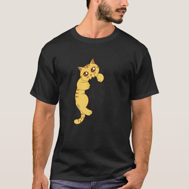 Camiseta Gato Faminto Come (Frente)