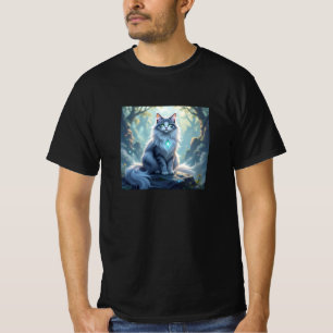 Camiseta Gato Fantasia Majestoso com Aura Mística – Alta F