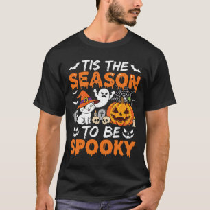 Camiseta Gato Fantasma Abóbora Temporada Assustadora de Hal
