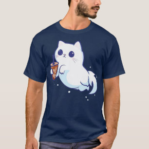 Camiseta Gato Fantasma Cujo Café Com Licença