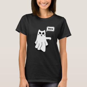 Camiseta Gato Fantasma de Desaprovação Buu Polegar para Bai