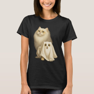 Camiseta Gato Fantasma Fantasma Ghost Gato Louco e Louco