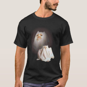 Camiseta Gato fantasma Gatinho fantasma Gato engraçado Meme