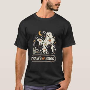 Camiseta Gato Fantasma Magia de Halloween