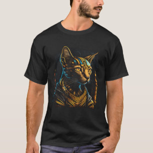 Camiseta Gato Faraó Amante do Gato Abissínio Fofo Dono de G