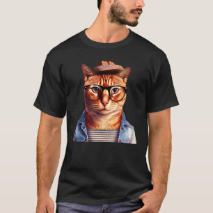 Camiseta Gato Fashion Hipster