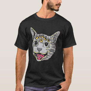 Camiseta Gato Felino Animal Gótico Esquisito Weirdcore C