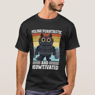 Camiseta Gato Felino Furrtástico Motivação Divertida Mulher