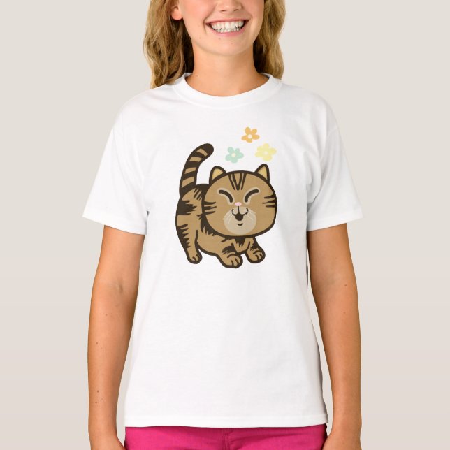 Camiseta Gato Feliz (Frente)