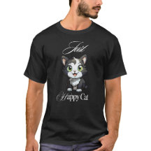 Camiseta Gato Feliz