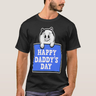 Camiseta Gato Feliz Dia do Papai Dia dos Pais