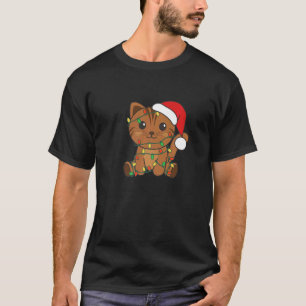 Camiseta Gato Feliz Natal Animais de Inverno Gatos Natal