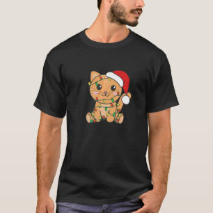 Camiseta Gato Feliz Natal Animais de inverno Gatos Natal