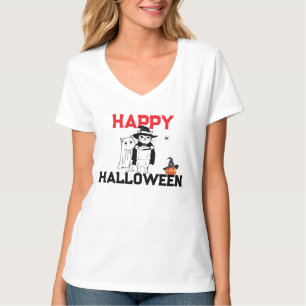 Camiseta Gato Feliz no Halloween   T de Gato Assus