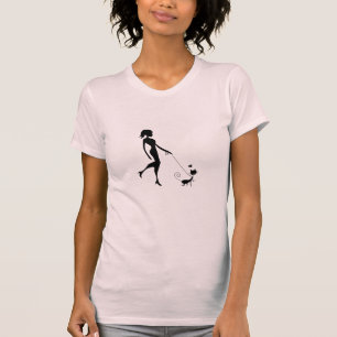 Camiseta Gato feliz que anda em uma trela